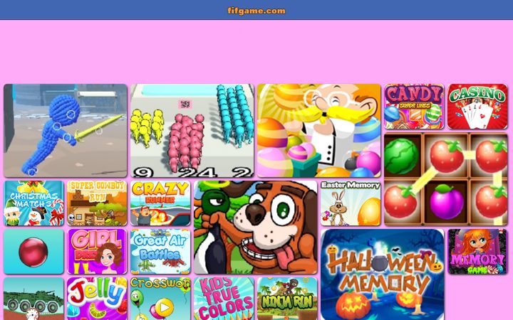 Screenshot of fifgame.com