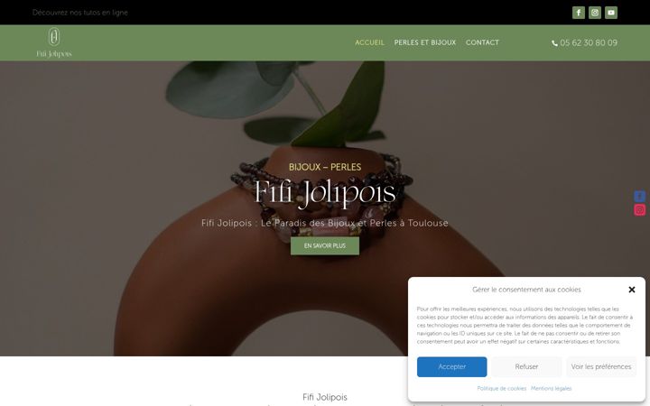 Screenshot of fifi-jolipois.fr