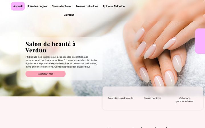 Screenshot of fifibeautedesongles.fr