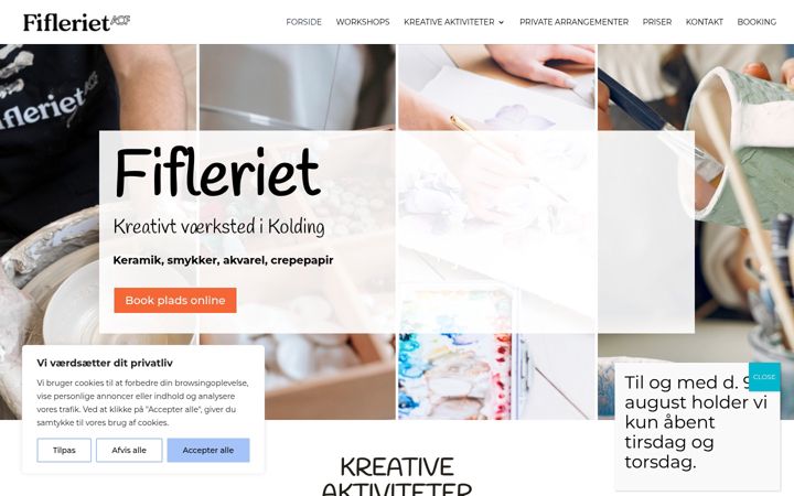 Screenshot of fifleriet.dk