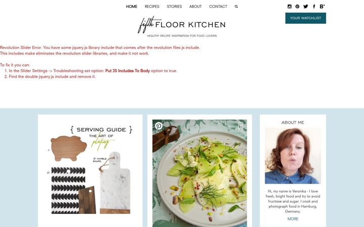 Screenshot of fifthfloor.kitchen