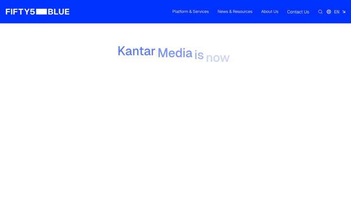 Screenshot of fifty5blue.com