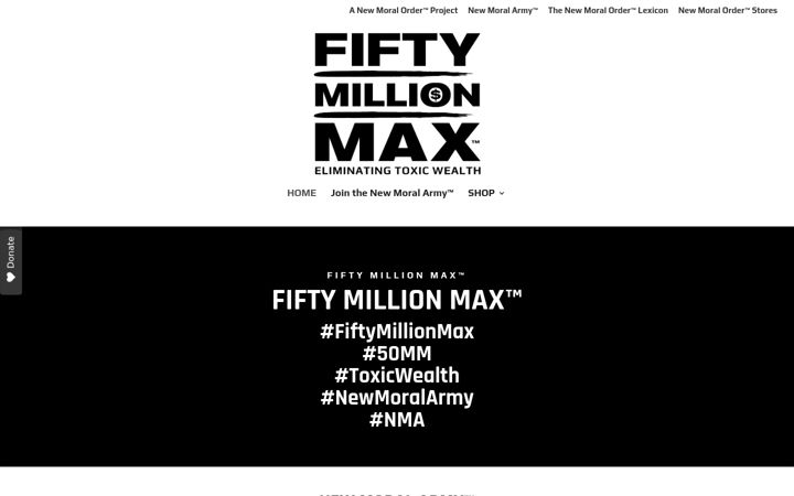 Screenshot of fiftymillionmax.com