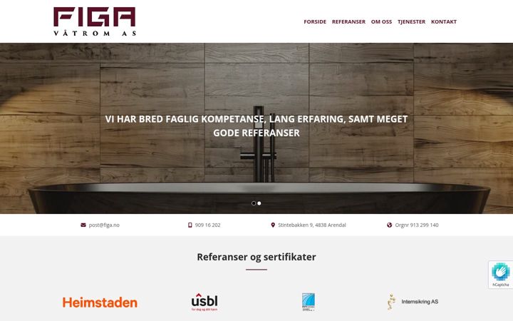 Screenshot of figa.no