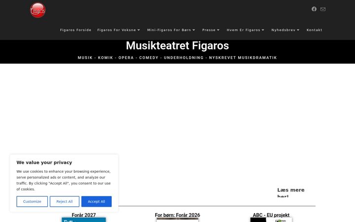Screenshot of figaros.dk