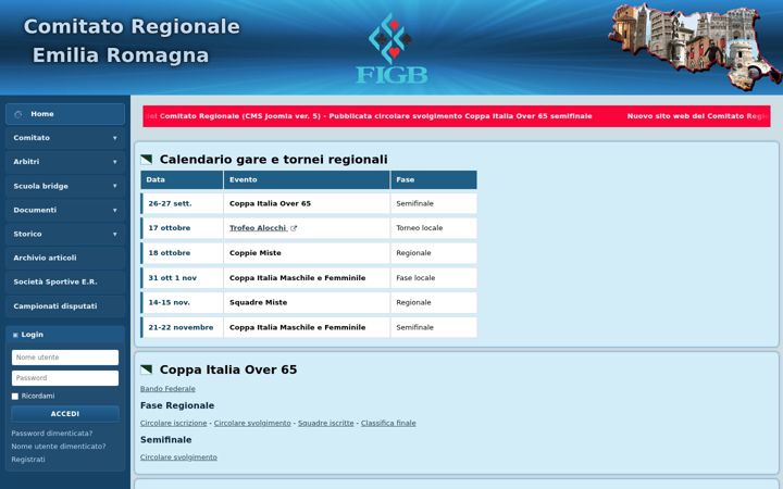 Screenshot of figbemiliaromagna.it