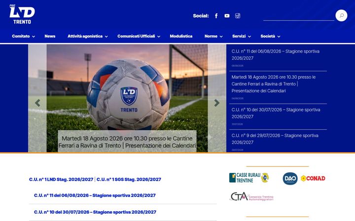 Screenshot ta' figctrento.it