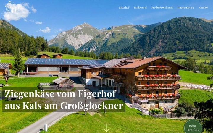 Screenshot of figerhof.at