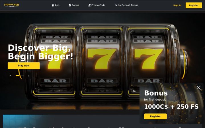 Screenshot of fight-club-casino.org