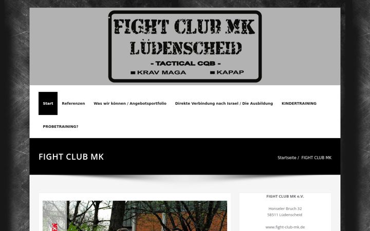 Screenshot of fight-club-mk.de