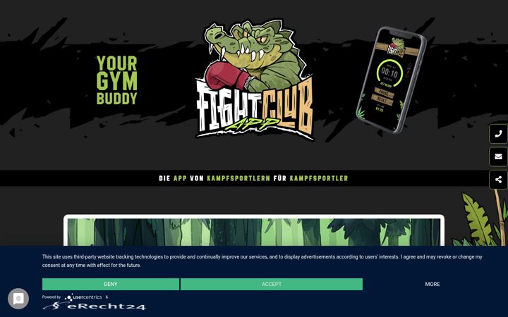 Screenshot of fight-club.app