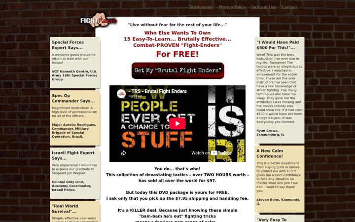 Screenshot of fight-fast.com