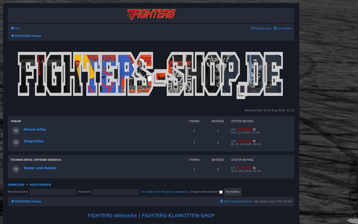 Screenshot of fighters-forum.de