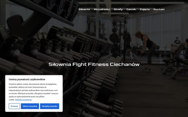 Screenshot of fightfitness.pl