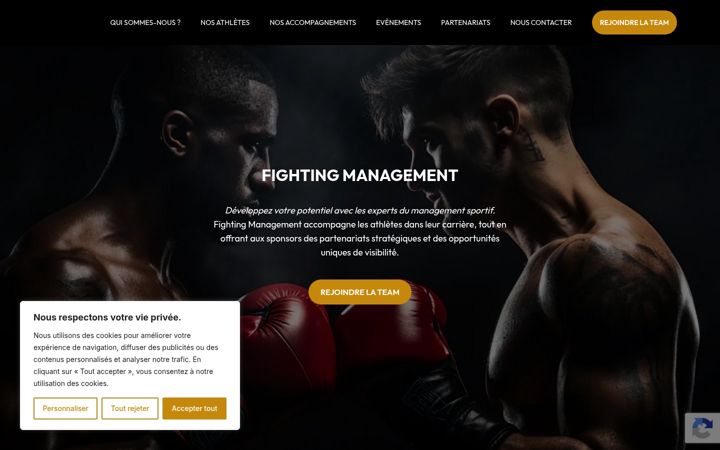 Screenshot of fighting-management.com