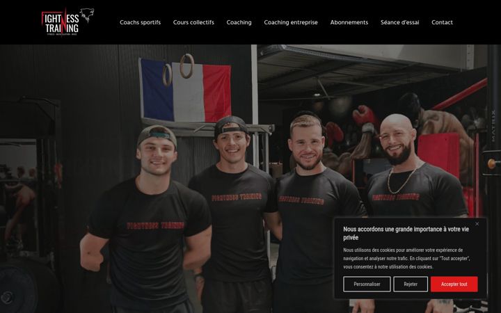 Screenshot of fightnesstraining.fr