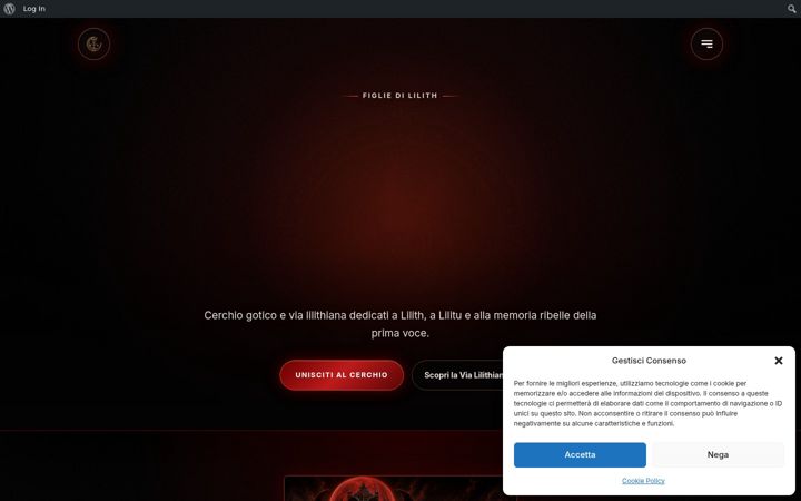 Screenshot of figliedililith.it