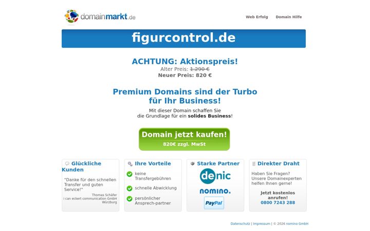 Screenshot of figurcontrol.de