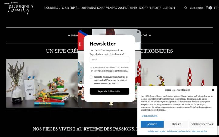 Screenshot of figurinesfamily.com