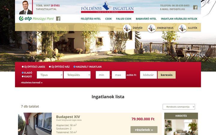 Screenshot of fii.hu