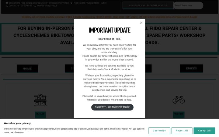 Screenshot of fiido.ie