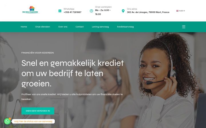 Screenshot of fiinz-snelle-financiering.fr