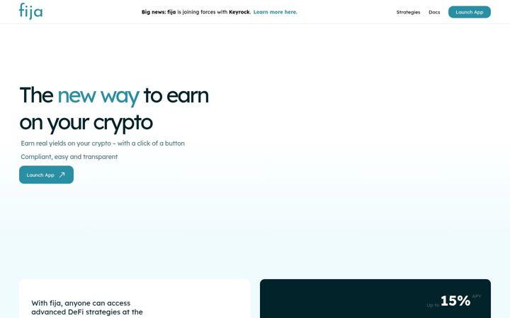 Screenshot of fija.finance