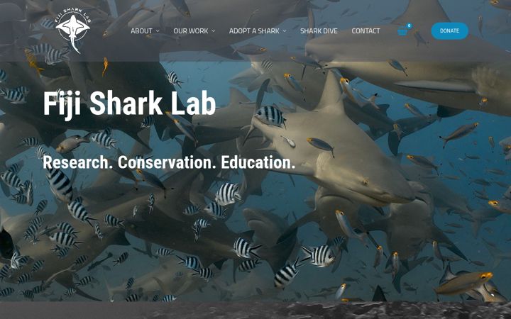 Screenshot of fijisharklab.com