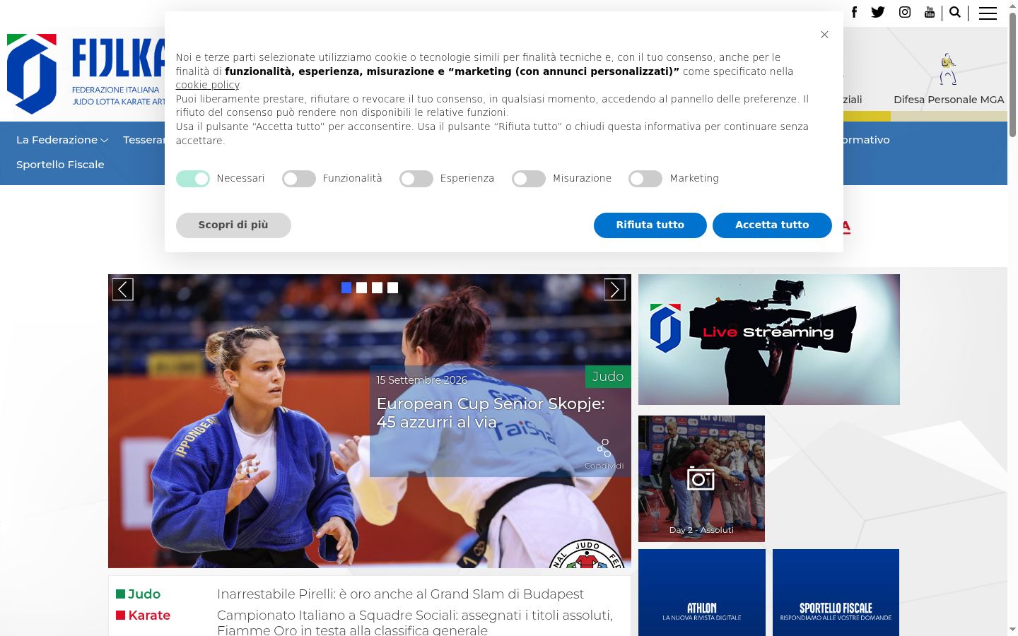 Screenshot tal-banner tal-kunsens muri qabel kwalunkwe interazzjoni