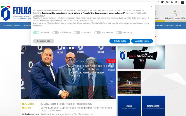 Snímek obrazovky fijlkam.it