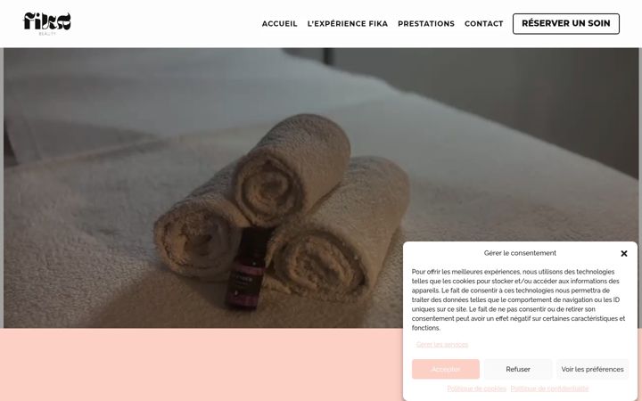 Screenshot of fika-beauty.fr