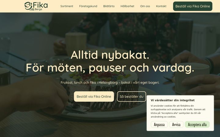 Screenshot of fikaberga.se
