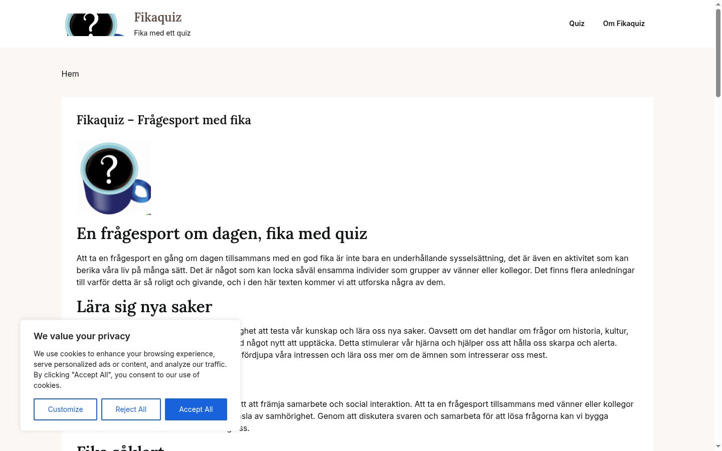 Screenshot van de toestemmingsbanner zoals getoond vóór enige interactie