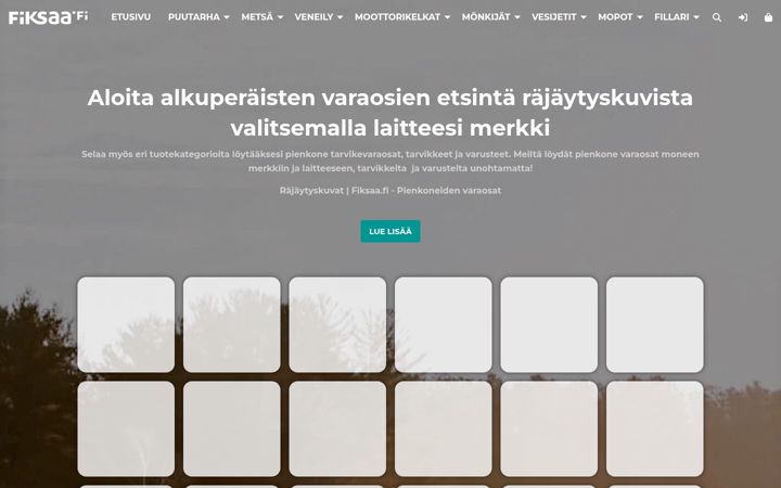Screenshot of fiksaa.fi