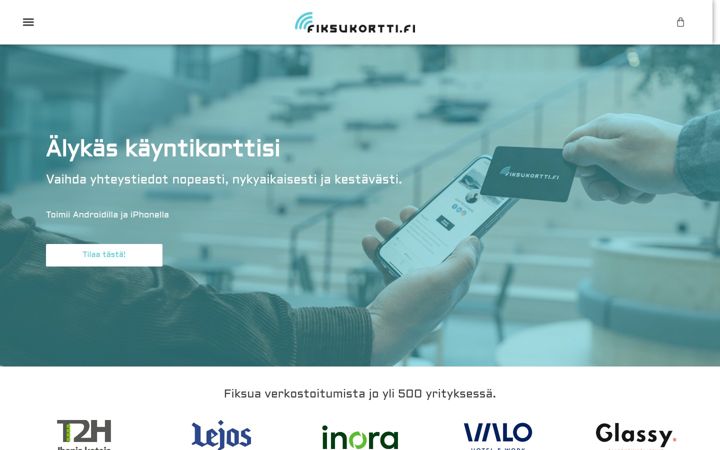 Screenshot of fiksukortti.fi