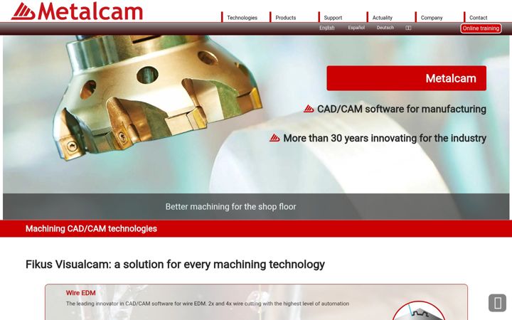 Screenshot of fikusvisualcam.com