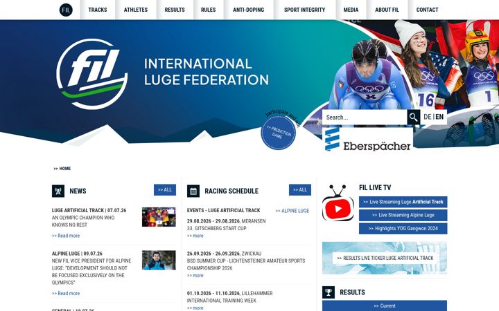 Snimka zaslona za fil-luge.org