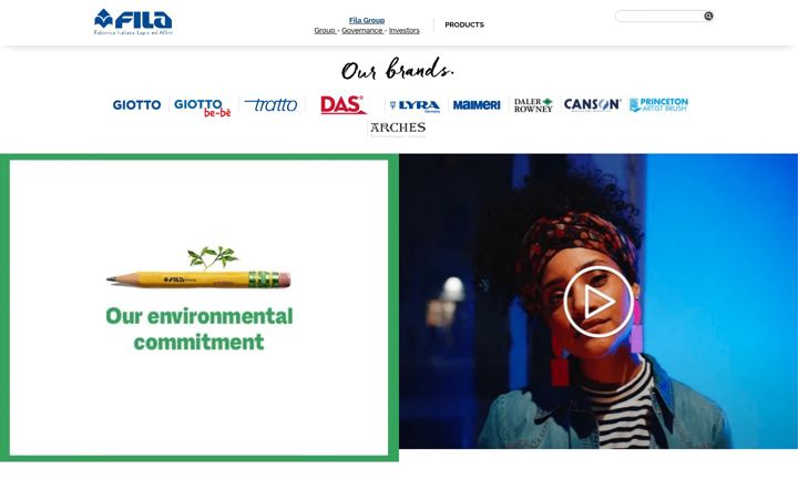 Screenshot of fila.it