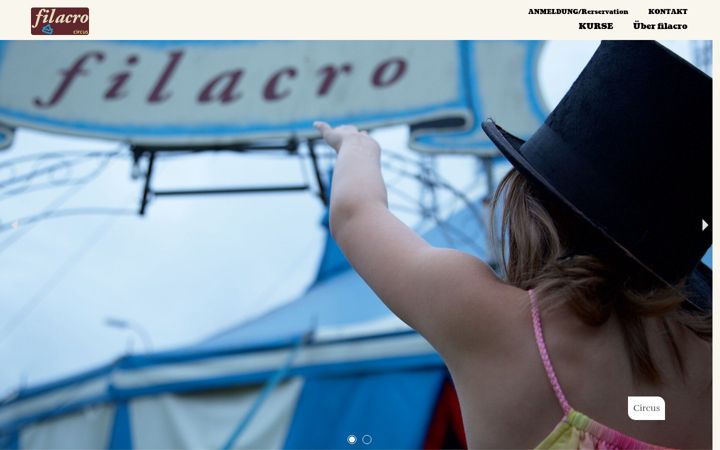 Screenshot of filacro.ch