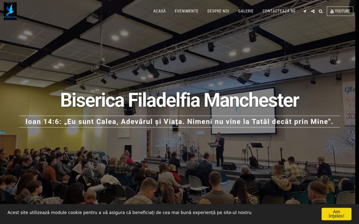 Screenshot of filadelfiamanchester.co.uk