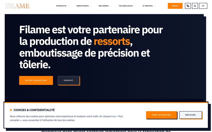 Screenshot of filame.com
