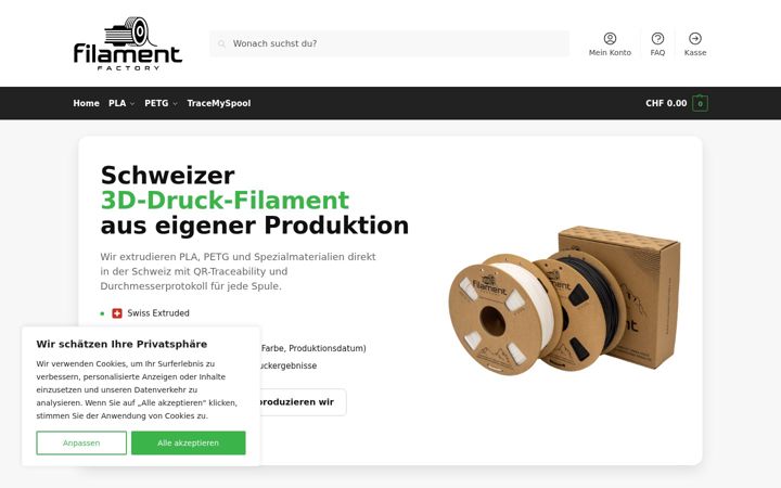 Screenshot of filamentfactory.ch
