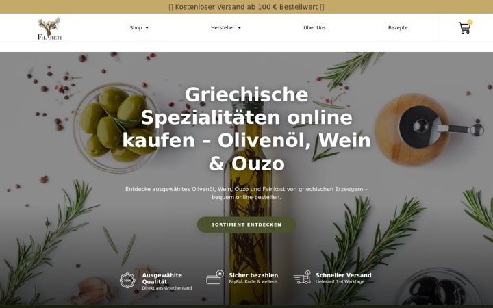 Screenshot of filareti.de
