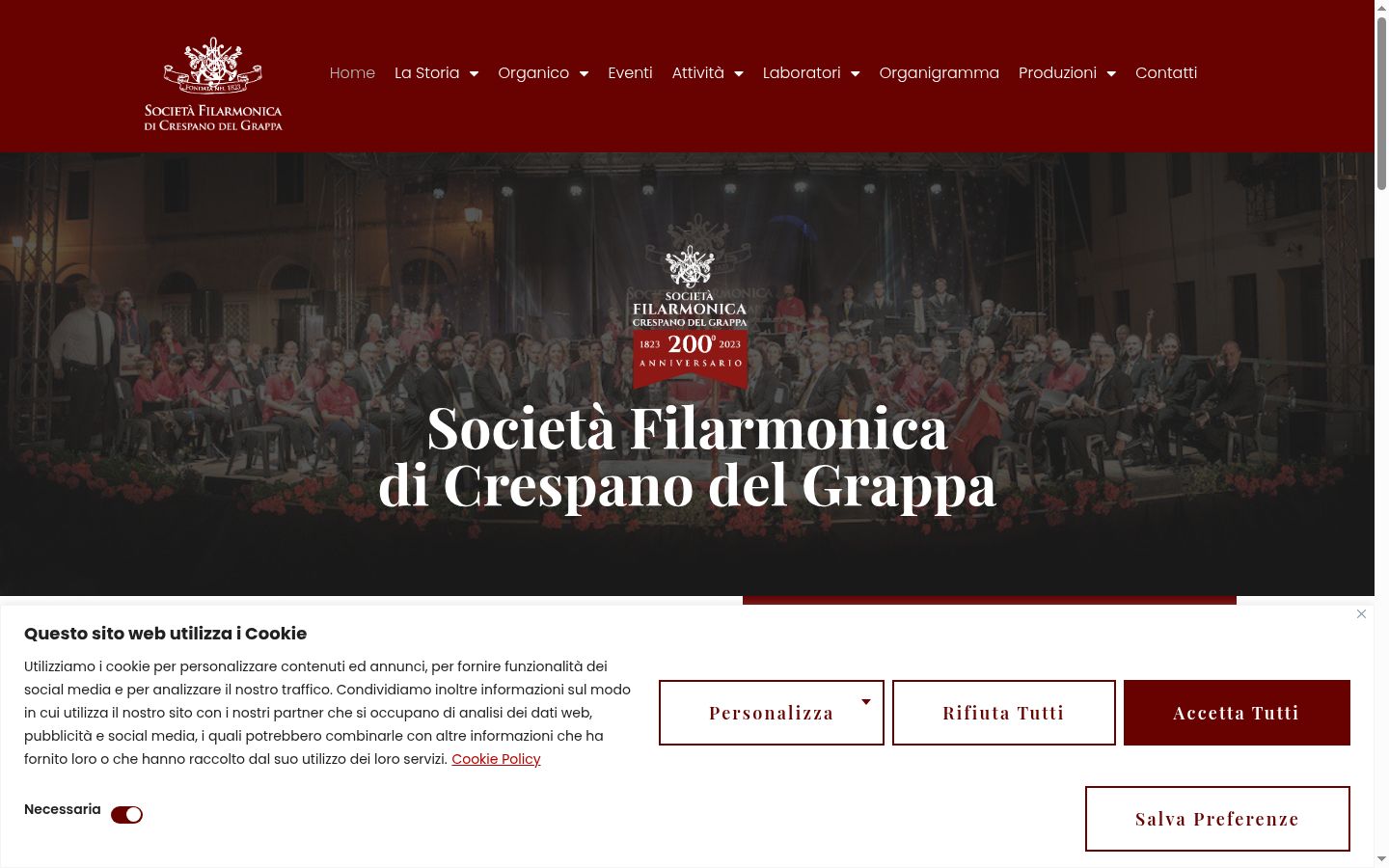Screenshot tal-banner tal-kunsens muri qabel kwalunkwe interazzjoni