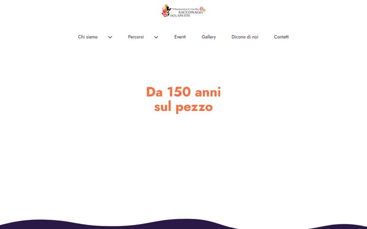 Ekraanipilt saidist filarmonicadisacconago.it