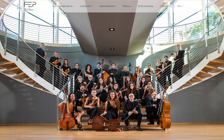 Screenshot of filarmonicaettorepozzoli.com