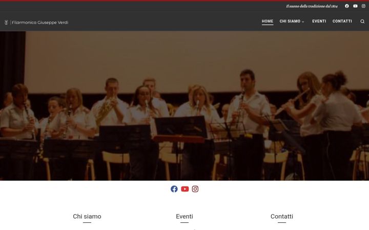 Screenshot of filarmonicagiuseppeverdi.altervista.org