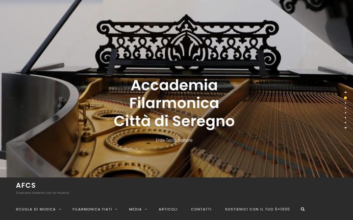 Screenshot ta' filarmonicaseregno.it