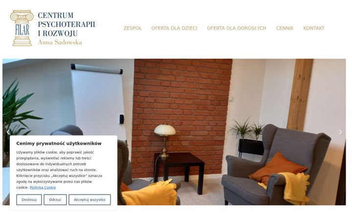Screenshot of filarpsychoterapia.pl