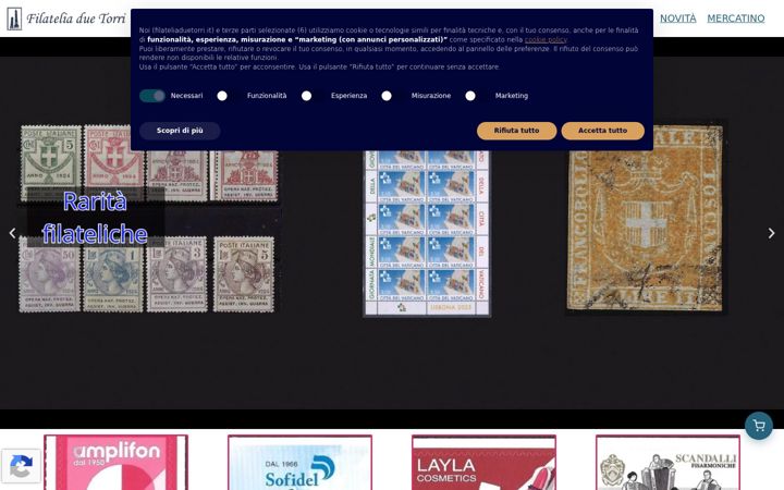 Screenshot ta' filateliaduetorri.it